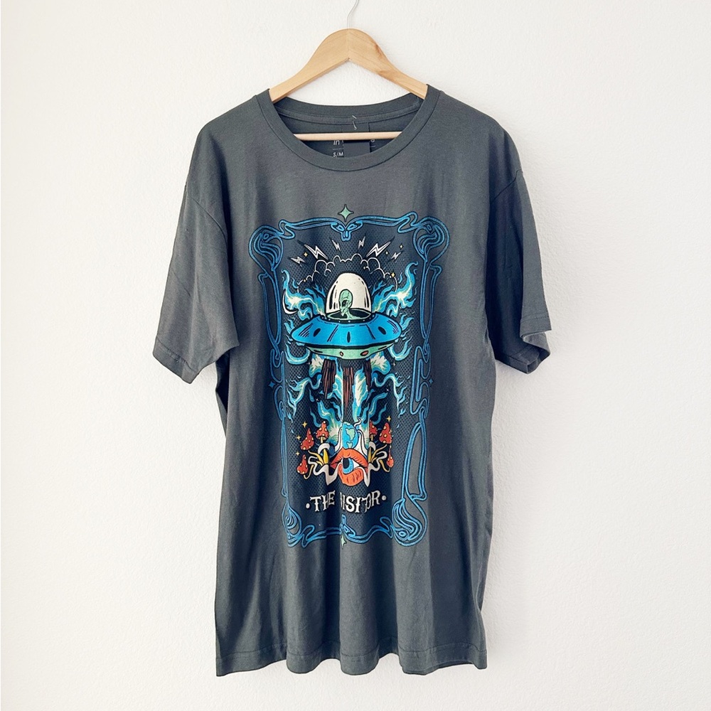 NEW In Your Face Apparel The Visitor Tarot Card Graphic Tee